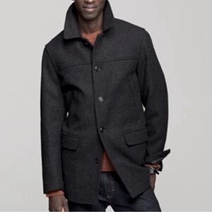 J. CREW sL slim “University Jacket”-wool blend-charcoal-THINSULATE LINED-pockets